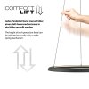 Schöner Wohnen-Kollektion QUILLO LED nowoczesna okrągła lampa wisząca, długość 60 cm