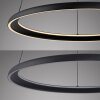 Schöner Wohnen-Kollektion QUILLO LED nowoczesna okrągła lampa wisząca, długość 60 cm