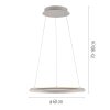 SCHÖNER WOHNEN-Kollektion QUILLO LED lampa wisząca pierścieniowa nad stół 60 cm