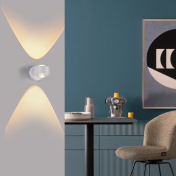 SCHÖNER WOHNEN-Kollektion CHIA nowoczesny 2-punktowy kinkiet LED góra/dół 3000 K 220 lm 2 W