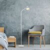Leuchten Direkt lampa podłogowa LED PIXIE, regulowany łuk, w bieli, 3000 Kelvin