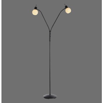 Leuchten Direkt lampa stojąca LOKI, rozwidlone ramiona regulowane, 3000 Kelvin ciepła biel