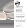 Leuchten Direkt lampa sufitowa LED PEBBLES, pamięć, biała, 3000 Kelvin ciepła biel, 3 pętle