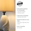 Leuchten Direkt lampa stołowa TED, z ceramiczną żabą, beżowa, ciepła barwa 3000 Kelvin