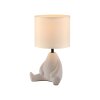 Leuchten Direkt lampa stołowa TED, z ceramiczną żabą, beżowa, ciepła barwa 3000 Kelvin