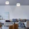 Leuchten Direkt, lampa sufitowa LED TANIKA, biała, z pamięcią, ciepła biel 3000 kelwinów
