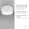 Leuchten Direkt, lampa sufitowa LED TANIKA, biała, z pamięcią, ciepła biel 3000 kelwinów