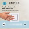 Leuchten Direkt, lampa sufitowa LED TANIKA, biała, z pamięcią, ciepła biel 3000 kelwinów