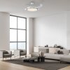 Leuchten Direkt, wentylator sufitowy LED KOPTA, regulowana barwa światła 3000-6000 Kelvin