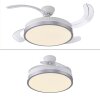 Leuchten Direkt, wentylator sufitowy LED KOPTA, regulowana barwa światła 3000-6000 Kelvin