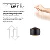 Leuchten Direkt lampa wisząca BALLINI, klosz, regulacja zwisu, 3000 Kelvin ciepłobiała