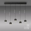 Leuchten Direkt lampa wisząca BALLINI nad wyspę kuchenną, regulowana wysokość
