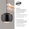 Leuchten Direkt lampa wisząca BALLINI nad wyspę kuchenną, regulowana wysokość