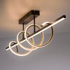 Leuchten Direkt, lampa sufitowa EMANDA z falistym elementem LED, 3000 Kelvin, ciepła biel