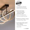 Leuchten Direkt, lampa sufitowa EMANDA z falistym elementem LED, 3000 Kelvin, ciepła biel