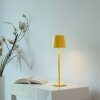 Leuchten Direkt, żółta regulowana lampa stołowa LED BOTERIA, 3000 Kelvin ciepła biel