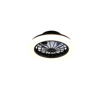 Reality LED wentylator sufitowy Rotsund, barwa światła regulowana pilotem 2700-6500 Kelvin