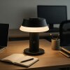 Brilliant lampa stołowa LED Kinich, biały stożkowy klosz, 2700 Kelvin, ciepła biel