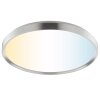 Brilliant Plafon LED Fancia, ściemniany pilotem, barwa światła regulowana 3000-6500 Kelvin