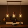 Brilliant Leuchten, nowoczesna lampa wisząca Petje z 3 cylindrycznymi kloszami, długość 20 cm