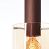 Brilliant Leuchten, nowoczesna lampa wisząca Petje z 3 cylindrycznymi kloszami, długość 20 cm