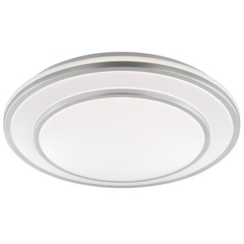 Brilliant Płaska, okrągła lampa sufitowa LED Luciano do przedpokoju i przy wejściu