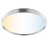 Brilliant plafon LED Fancia, ściemnianie pilotem, regulowana barwa światła 3000-6500 Kelvin