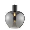 Brilliant nowoczesna lampa wisząca Ligari z przydymionym kloszem w kształcie kropli