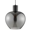 Brilliant nowoczesna lampa wisząca Ligari z przydymionym kloszem w kształcie kropli