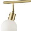 Brilliant Leuchten lampa wisząca Jorge, z 4 białymi szklanymi kloszami, długość 12,5 cm