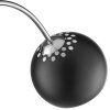 Brilliant Leuchten, nowoczesna lampa łukowa Helen z półkulistym czarnym metalowym kloszem