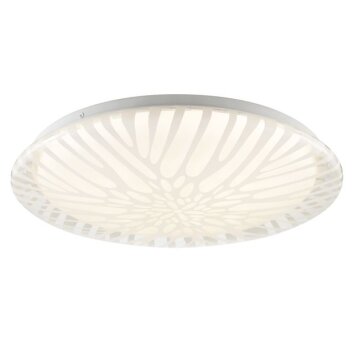 Brilliant plafon LED Oscara, promienisty wzór, regulowana barwa światła 2700-4000 Kelvin