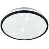 Brilliant okrągły plafon LED Taya, efekt gwiaździstego nieba, regulacja 2700-6500 Kelvin