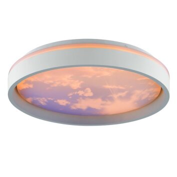 Brilliant LED plafon Sky-Dream ściemniany pilotem, regulowana barwa światła 3000-6500 Kelvin