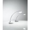 Fabas Luce Hale Lampa stołowa LED Chrom, Biały, 1-punktowy