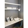 Faro Barcelona Studio Lampa biurkowa Biały, 1-punktowy