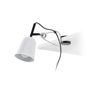 Faro Barcelona Studio Lampa biurkowa Biały, 1-punktowy