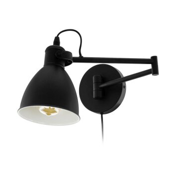 Eglo SAN PERI Lampa ścienna Czarny, 1-punktowy