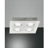 Fabas Luce Bali Lampa Sufitowa LED Srebrny, 4-punktowe