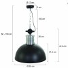 Steinhauer Brooklyn Lampa wisząca Czarny, 1-punktowy