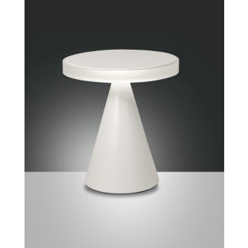 Fabas Luce Neutra Lampa stołowa LED Biały, 1-punktowy