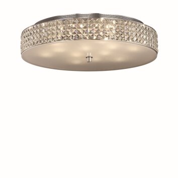 Ideal Lux ROMA Lampa Sufitowa Chrom, Kryształowa, 12-punktowe