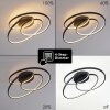 Chute Lampa Sufitowa LED Czarny, 1-punktowy