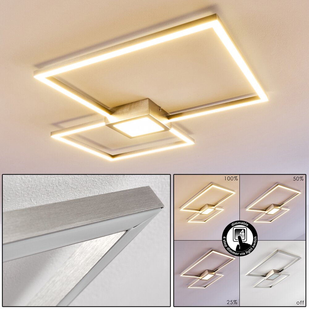 Narpes Lampa Sufitowa LED Nikiel matowy, 1-punktowy main product photo
