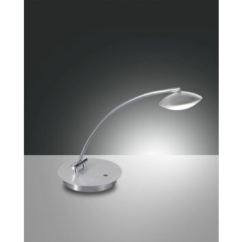 Fabas Luce Hale Lampa stołowa LED Aluminium, Stal nierdzewna, 1-punktowy