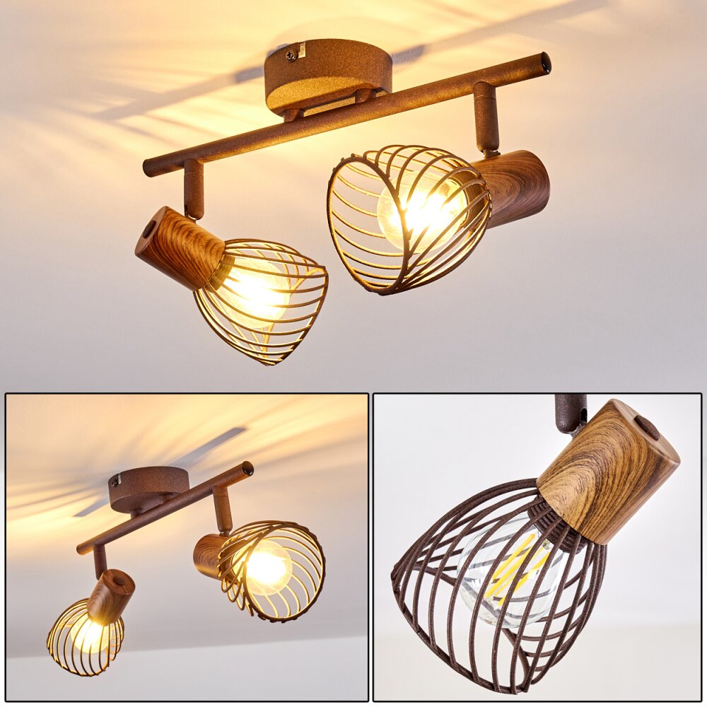 Lampa Sufitowa Arjen Rdzawy, 2-punktowe main product photo