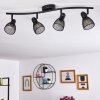 Malawi Lampa Sufitowa czarny, 4-punktowe