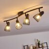 Malawi Lampa Sufitowa czarny, 4-punktowe