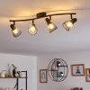 Malawi Lampa Sufitowa czarny, 4-punktowe