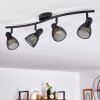 Malawi Lampa Sufitowa czarny, 4-punktowe